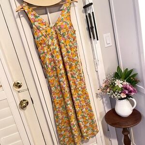 Billabong Multicolor Floral V-Neck Dress